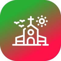 diseño de icono creativo de iglesia vector