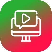 Video Tutorial Creative Icon Design vector