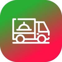 Delivery Van Creative Icon Design vector