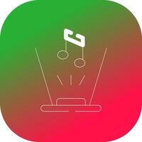 Ar Music Creative Icon Design vector