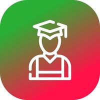 diseño de icono creativo graduado vector