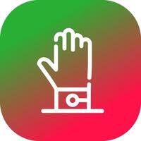 Glove Creative Icon Design vector