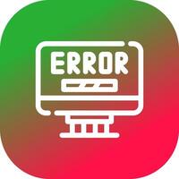 Error Creative Icon Design vector