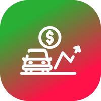 Car Loan Rates Creative Icon Design vector