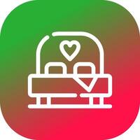 Bed Creative Icon Design vector