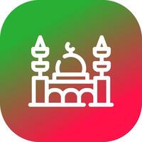 Mosque Creative Icon Design vector