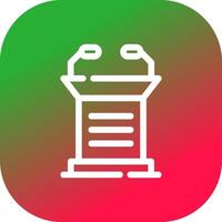 Lectern Creative Icon Design vector