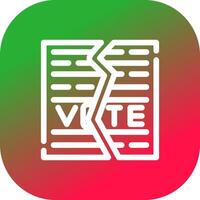 Ballot Creative Icon Design vector