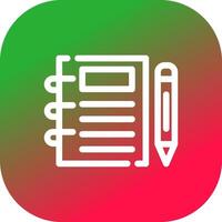 Notebook Creative Icon Design vector