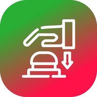 Emergency Button Creative Icon Design vector