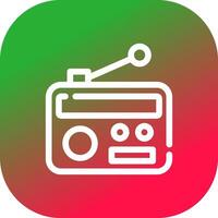 diseño de icono creativo de radio vector