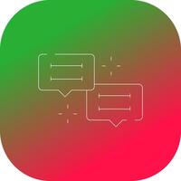 diseño de icono creativo de conversación vector