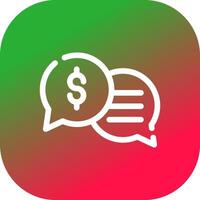 Business Dialog Creative Icon Design vector