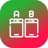 Ab Testing Creative Icon Design vector