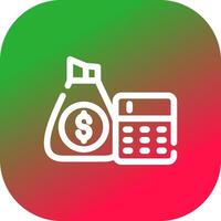 Budget Creative Icon Design vector