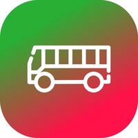 Bus Creative Icon Design vector