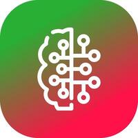 Artificial Intelligence Creative Icon Design vector