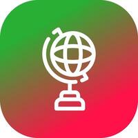 Globe Stand Creative Icon Design vector