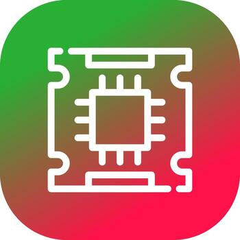 diseño de icono creativo del procesador vector