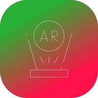 Augmented Reality Creative Icon Design vector