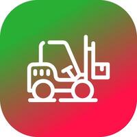 Forklift Creative Icon Design vector