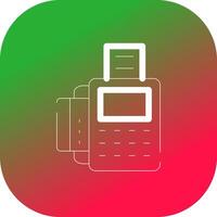 Card Machine Creative Icon Design vector