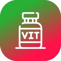 diseño de icono creativo de vitaminas vector