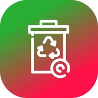 Recycle Bin Creative Icon Design vector