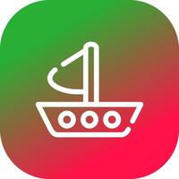 Boat Creative Icon Design vector