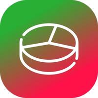 3D Pie Creative Icon Design vector