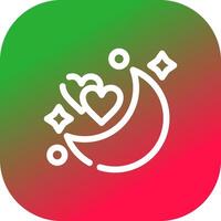 Honeymoon Creative Icon Design vector