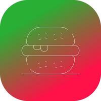 hamburguesa creativo icono diseño vector