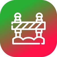 Road Block Creative Icon Design vector
