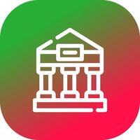 Greek Temple Creative Icon Design vector