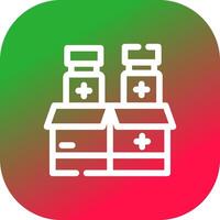 diseño de icono creativo de medicina vector