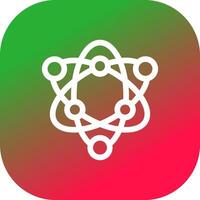Atom Creative Icon Design vector