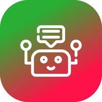 Chatbot Creative Icon Design vector