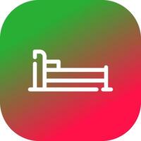 Bed Creative Icon Design vector