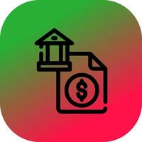 diseño de icono creativo de cuenta bancaria vector