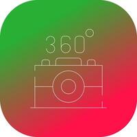 360 Camera Creative Icon Design vector