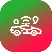 Self Driving Creative Icon Design vector