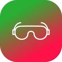 Lab Goggles Creative Icon Design vector