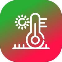 High Temperature Creative Icon Design vector