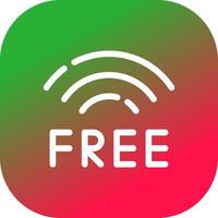diseño de icono creativo wifi gratis vector