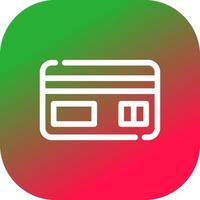 Credit Card Creative Icon Design vector