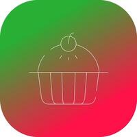 diseño de icono creativo de pastel de manzana vector