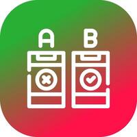 AB Testing Creative Icon Design vector