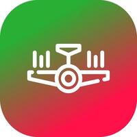 Airplane Creative Icon Design vector