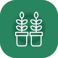 diseño de icono creativo de planta vector