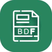 BDF Creative Icon Design vector